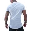 Men's Slim Fit Solid Color Round Neck Short Sleeve T-Shirt Tops