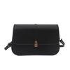 Retro solid color shoulder bag texture PU women's bag autumn new small square bag trend niche versatile messenger bag