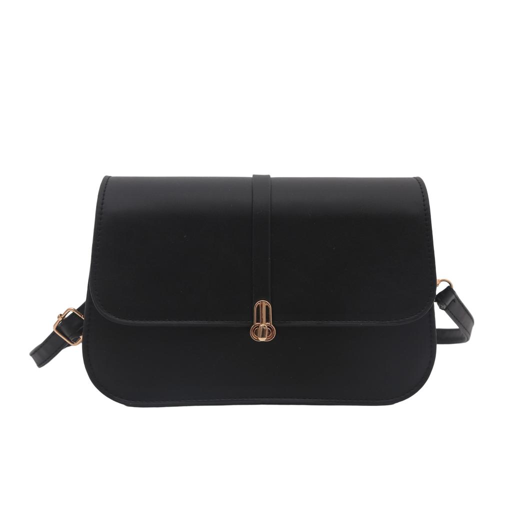 Retro solid color shoulder bag texture PU women's bag autumn new small square bag trend niche versatile messenger bag
