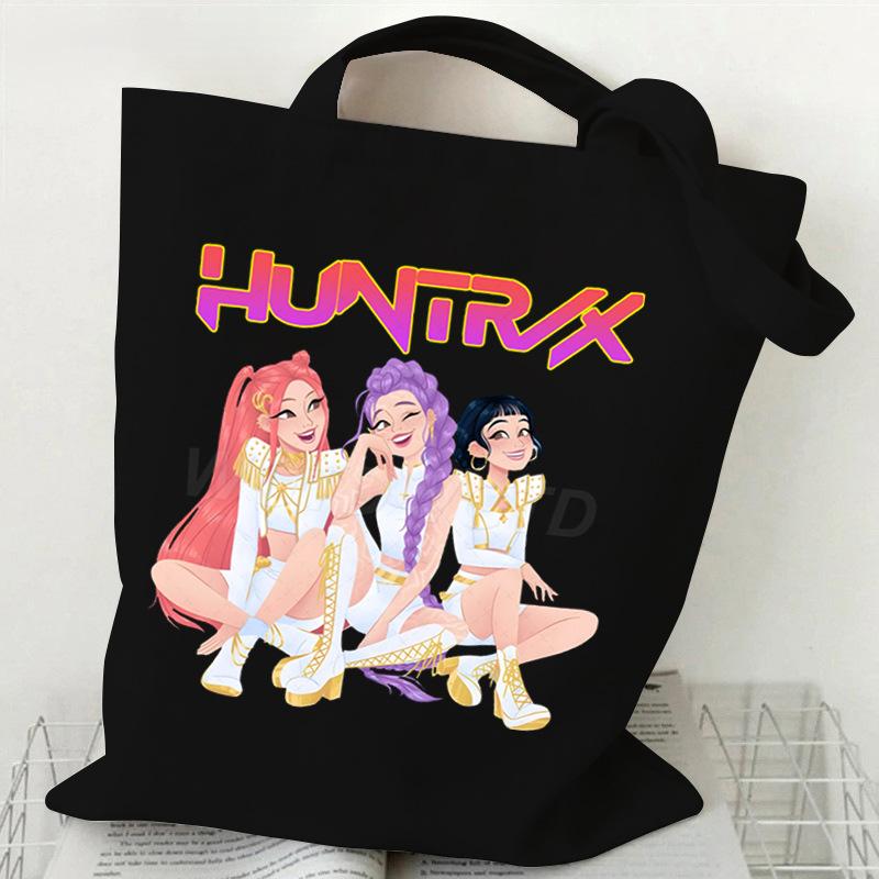 Witch Hunters Peripheral Fashion Shoulder Bag Women's Large Capacity Student Canvas Bag Work Commuter Tote Bag