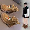 Children's Boy's Girl's Western Style Winter New Breathable Non-Slip Comfortable Low-Heel Flat-Heel Boots