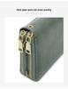 2024 RFID Travel Passport Holder & Ticket Organizer with Double Zippers - Crossbody Multifunctional Wallet & Document Bag.