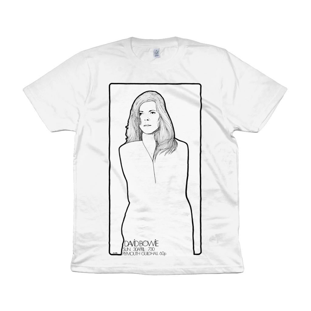 David Bowie - Tour Promo - 1972 - Ziggy Stardust - Mick Ronson - Organic T-Shirt Mens Womens Tees Top 3XL