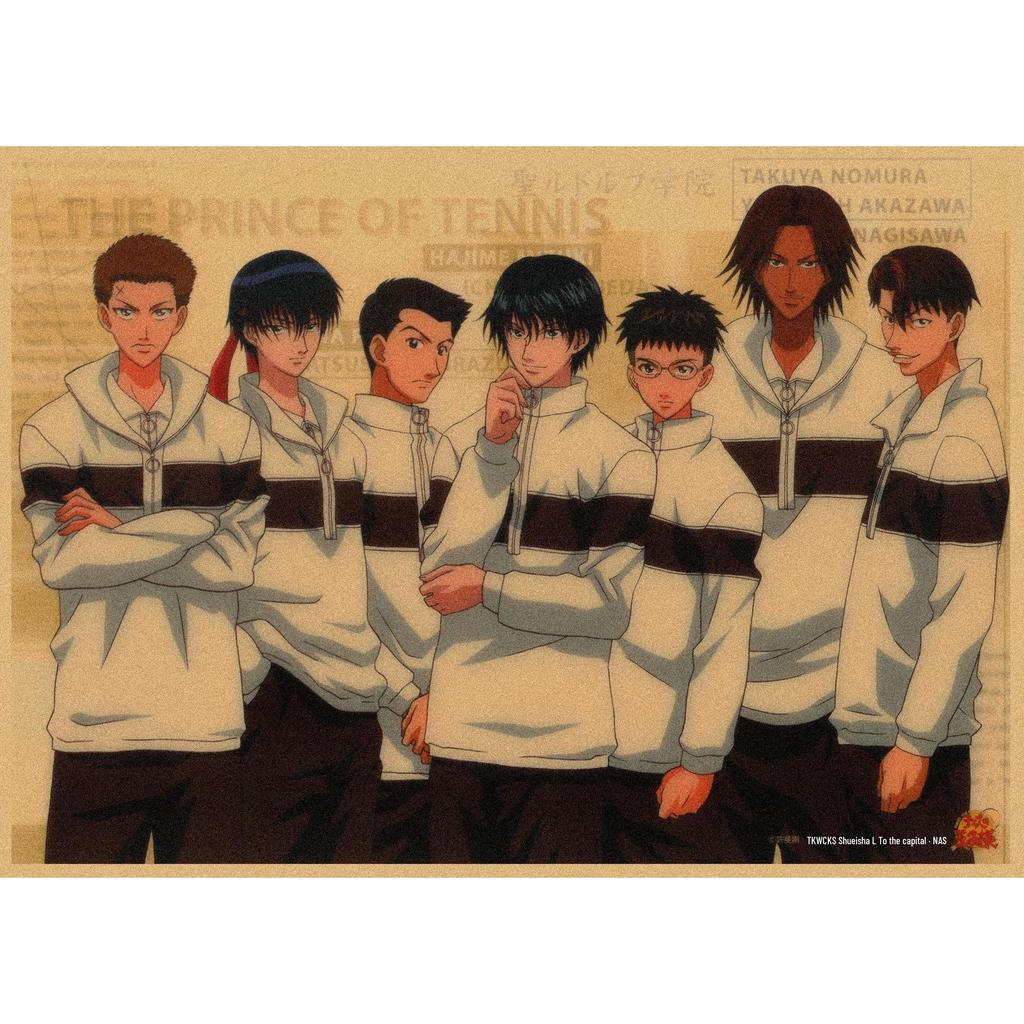 Japanese Anime Retro Poster: The Prince of Tennis Wall Art for Bar or Cafe