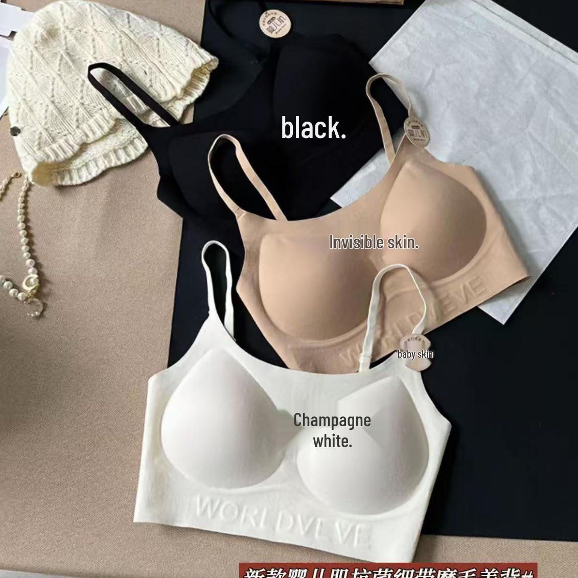 

Seamless Invisible Foundation Women s Wire-Free Vest Bra with Beautiful Back Design One Size (85-125 pounds)