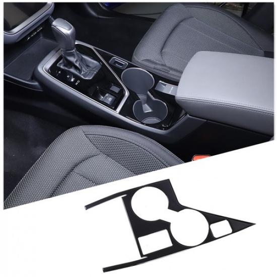 Glossy Piano Black Center Cup Holder Panel Sticker For Subaru Crosstrek -24