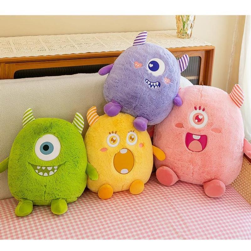 Cute Cartoon Monster Plush Toy Doll Adorable Pet Stuffed Animal Birthday Gift Wholesale