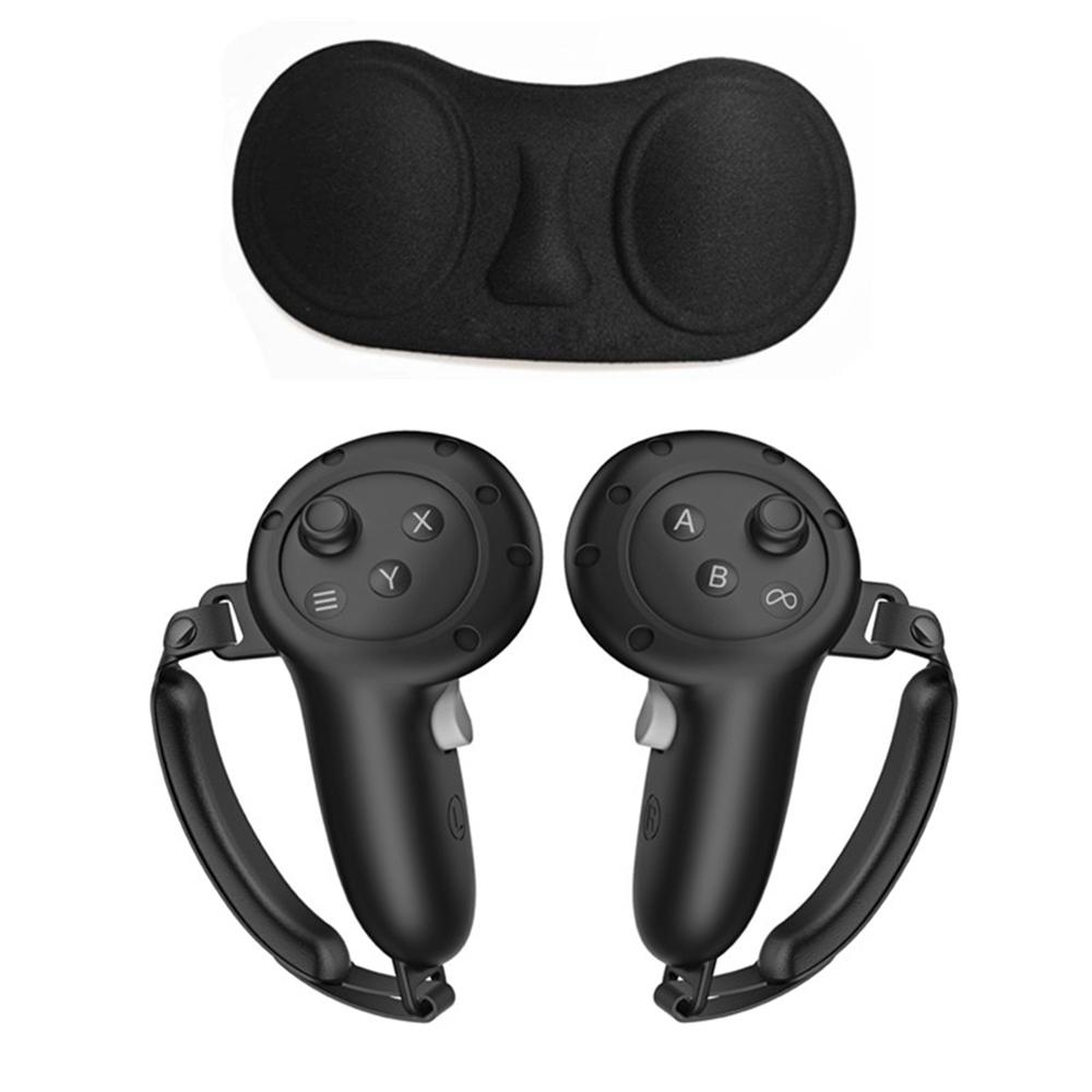 

For Meta Quest 3S/3 Controller Grips Silicone Cover with Straps and Lens Protector A