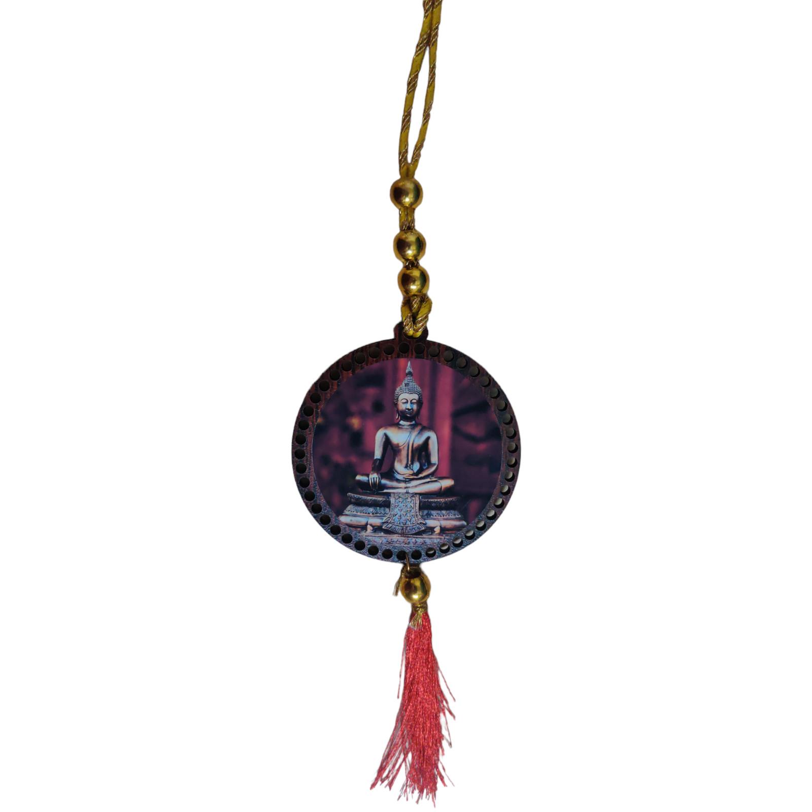 @ Indian Traditional Wooden Gautam Buddha Car Hanging H560 Zr615-60%Off