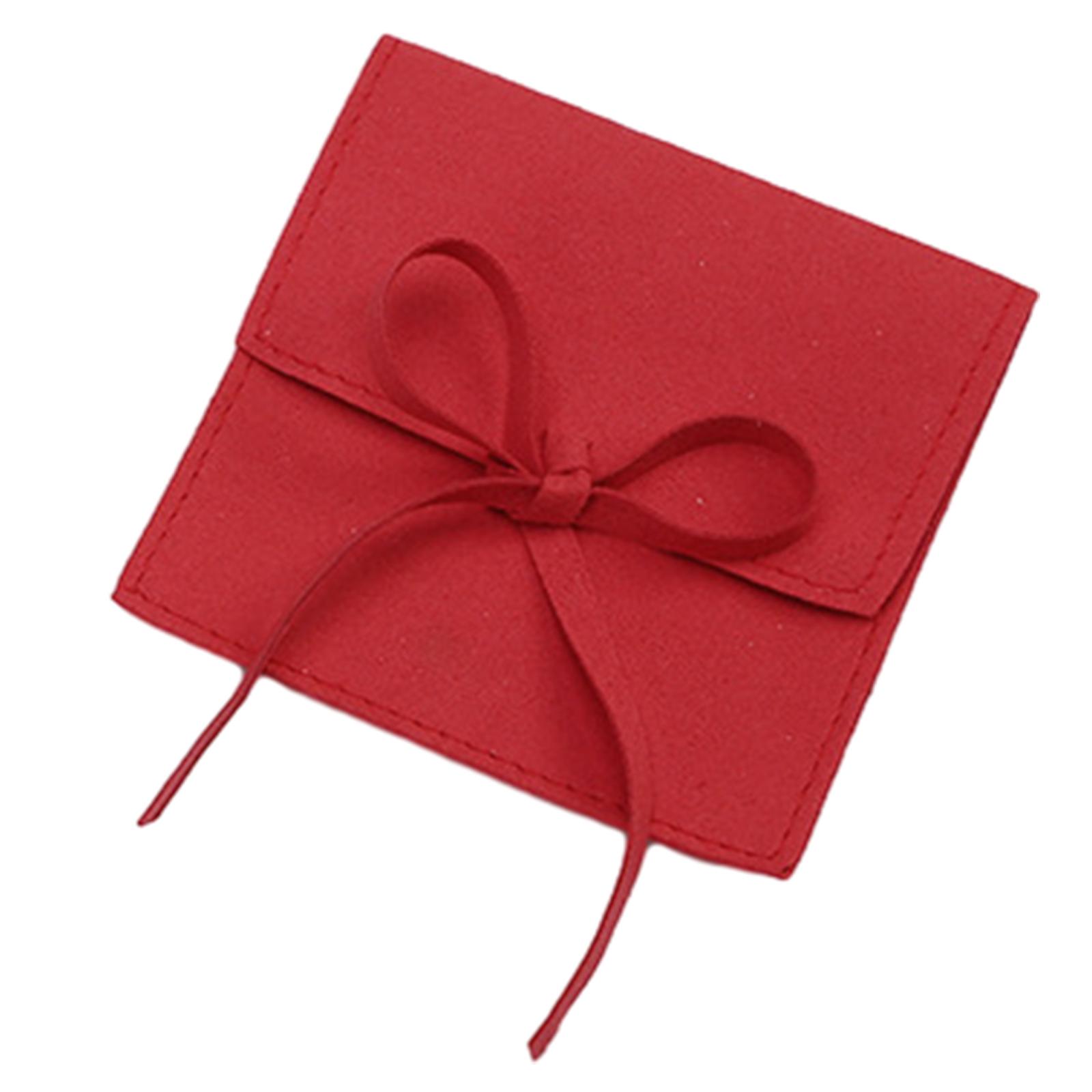 

Сумка для хранения ювелирных изделий Мягкий и роскошный мешочек Универсальный мешочек для ювелирных изделий Контейнер для хранения аксессуаров для ювелирных изделий Мелкий предмет красный