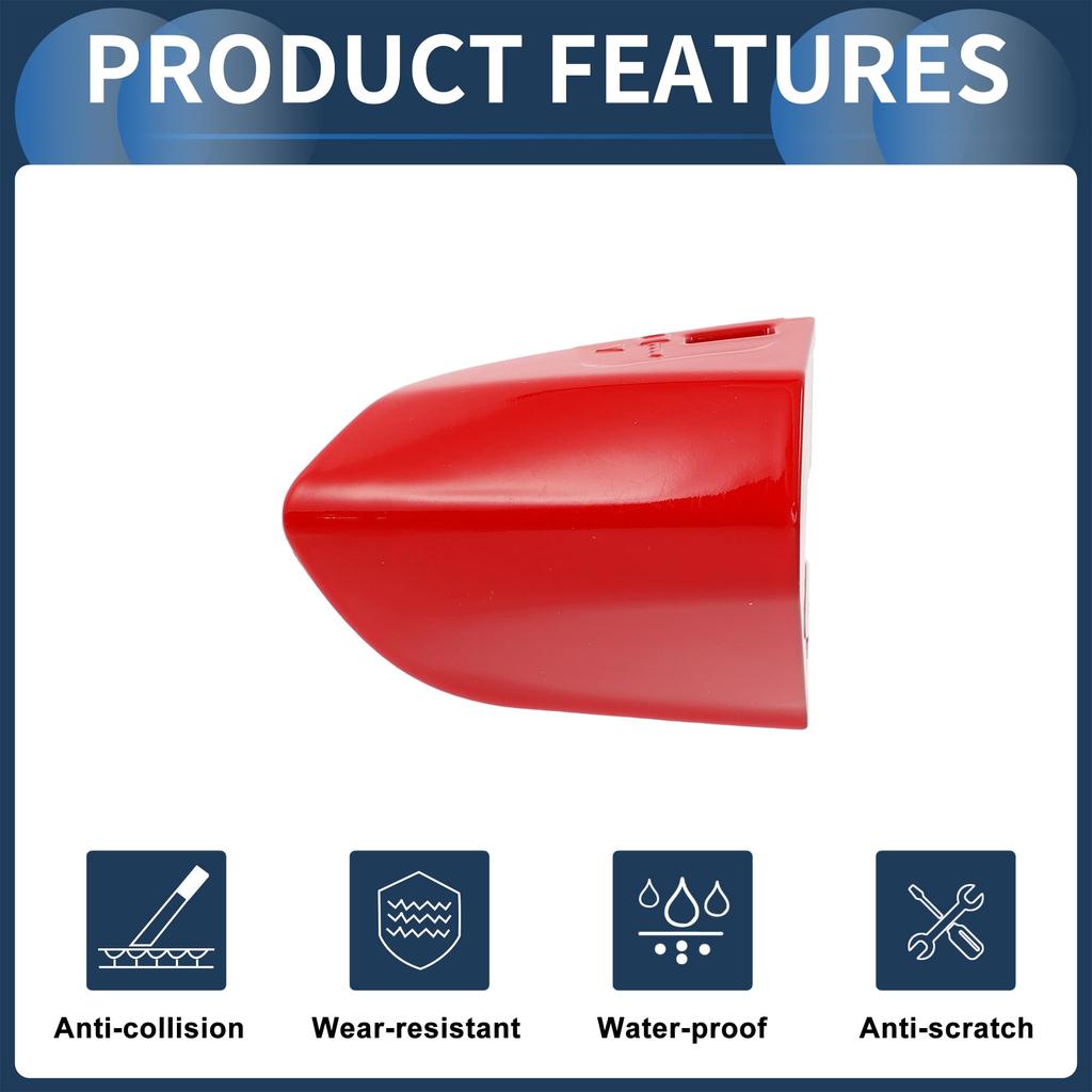 INFINAUTO Door Handle Front ABS for Ford Mustang Cover, Left, Red, 2015-2020 (1 Piece)