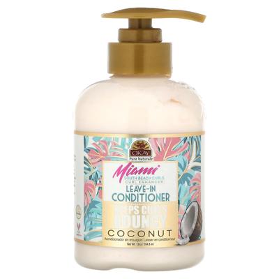 Miami South Beach Curls, Coconut Curl Enhancer Leave-In Conditioner, 354.8 Ml (12 Oz)