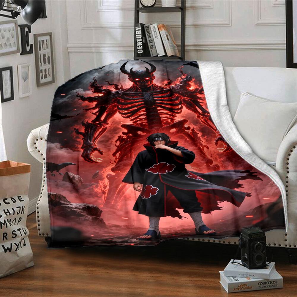 Naruto Blanket Comfortable Great for Sofa Bed Livingroom Four Seasons Universal Modern Gifts For Family Or Friends
