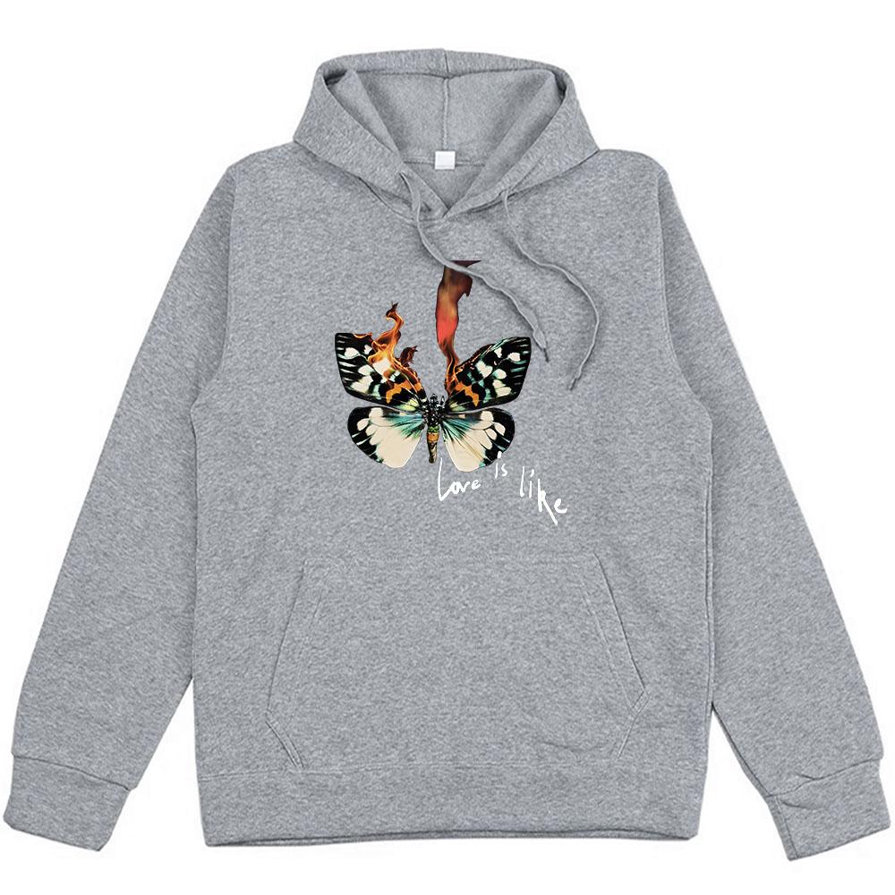 Love Is Like Hoodies Men Women Clothing Album Graphic Printing Sudaderas Hooded Long Sleeve Male Pullovers