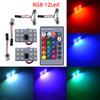 2pcs Car Led T10 5050 12/15/24/36SMD Interior Wedge RGB Panel Reading Lights Dome Auto Festoon BA9S Adapter License Plate Lamp