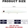 LUCKY CRAFT SW Surface Wonder 120 Fishing Lure Topwater Saltwater Fishing White (W007 Snake)