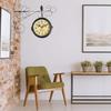 Outdoor Garden Wall Station Clock Double Sided Retro Quartz Watches Metal Iron Art Hanging Clocks for Garden Corridor Decoration