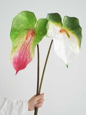 Anthurium Leaves Green Artificial Palm Leaf Art Flower Arrangements Decoration Wedding Centerpieces Artificial Green Plant