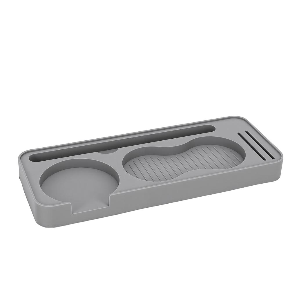 Coffee Tamper Mat Silicone Tamping Pad for Portafilter Tamper Distributor Brush Puck Screen Water Proof Heatproof Tamp Station for Counter