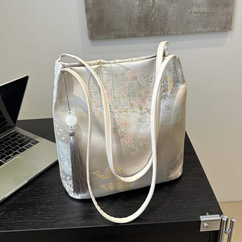 

Women s Shoulder Bags Chinese Style Temperament Elegant Advanced Retro Tote Bag Fashion Large Capacity All-match Handbags