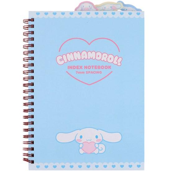 Sanrio Rollo de canela con índice de 3 secciones, azul, 1 pieza, un personaje popular en Corea