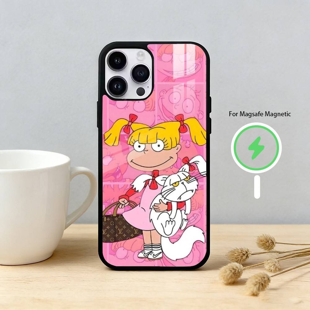Rugrat Chuckie A-Angelica Phone Case For iPhone 17,16,15,14,13,12,Plus,Pro,Max For Magnetic Wireless Charge iPhone14PRO