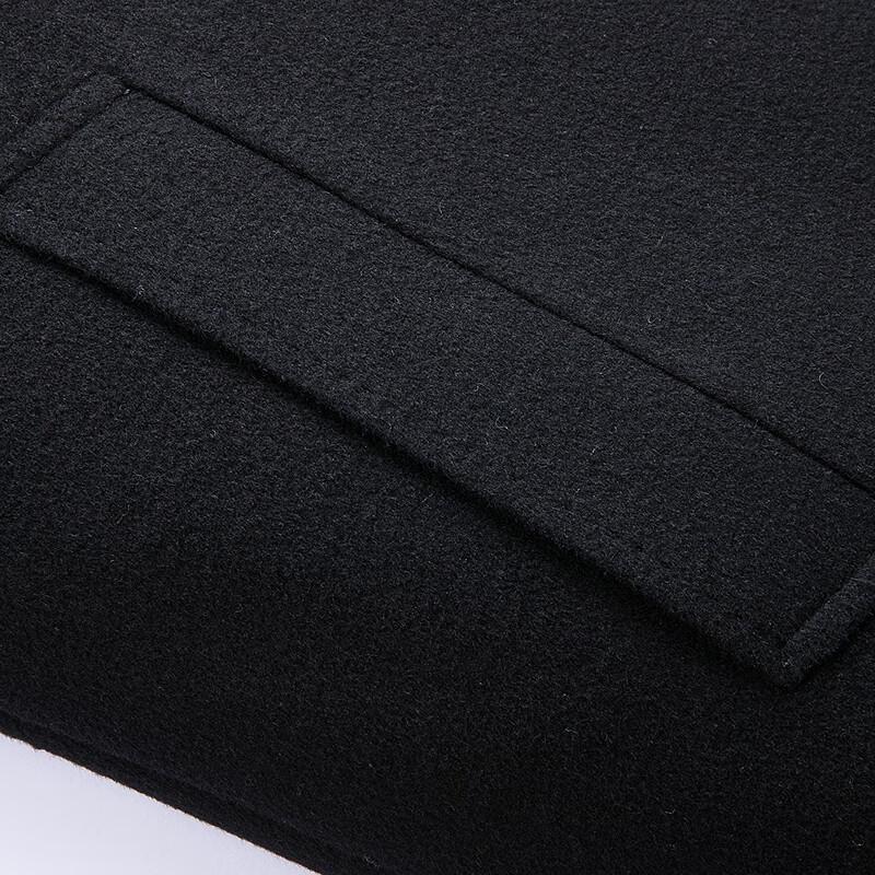 FAPAI Men's Long Business Wool Blend Overcoat