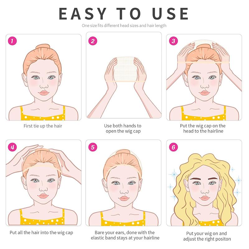 10-Pack Wig Nets, Nylon Elastic Hair Caps, Comfortable and Stretchy, Easy to Wear, Perfect for Wigs and Hair Styling