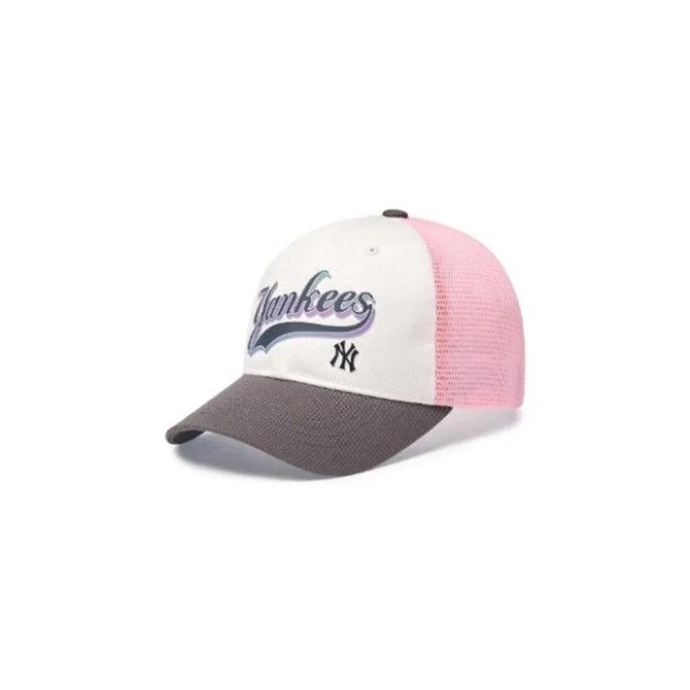 [MLB] Cap NQK 7ACPVT353-50CGS Vintage Cursive Logo Color Block Mesh Cap New York Yankees F2
