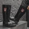 Men's Mid-High Waterproof Rain Boots - Non-Slip Rubber Shoes for Outdoor, Kitchen, or Construction Use