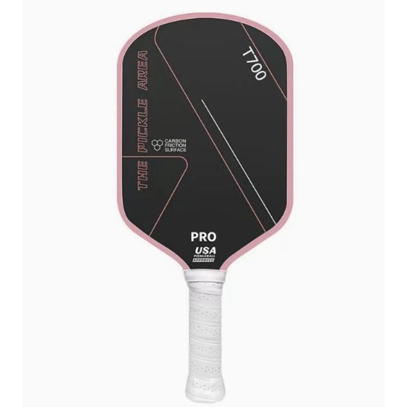T700 Outdoor Sports Pickleball Supplies Set Carbon Fiber Pickleball Paddle Professional Anti-slip Pickleball Paddle Pink - One shot Pink