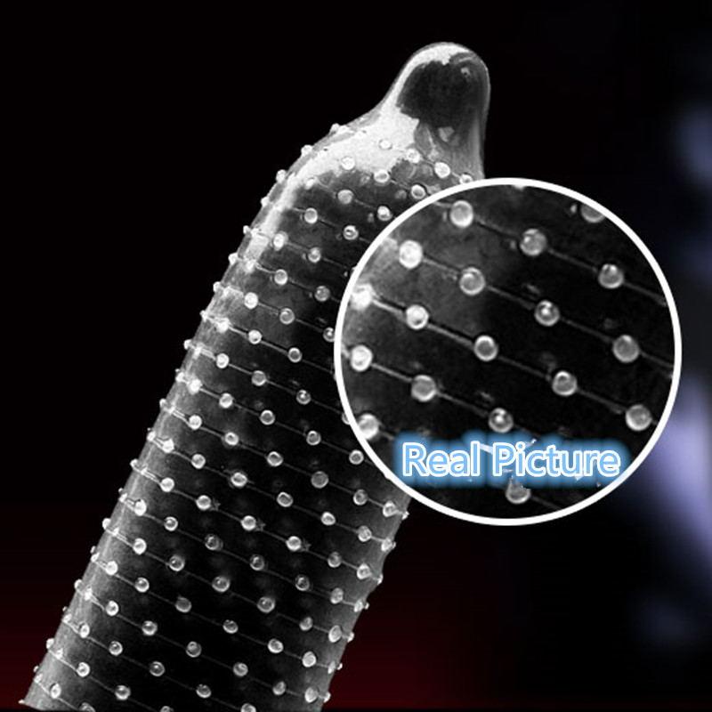 MIO 30pcs Small Size Tighter Thicker Condom Delay Ejaculation Big Particle Stimulation Condoms