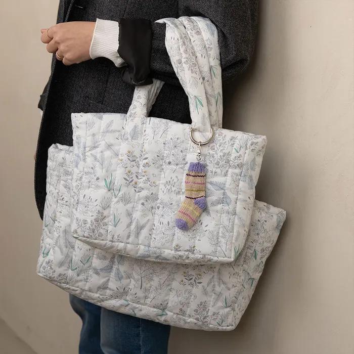 Cozy Flower Quilted Cotton Padded Bag S/L (01-04)
