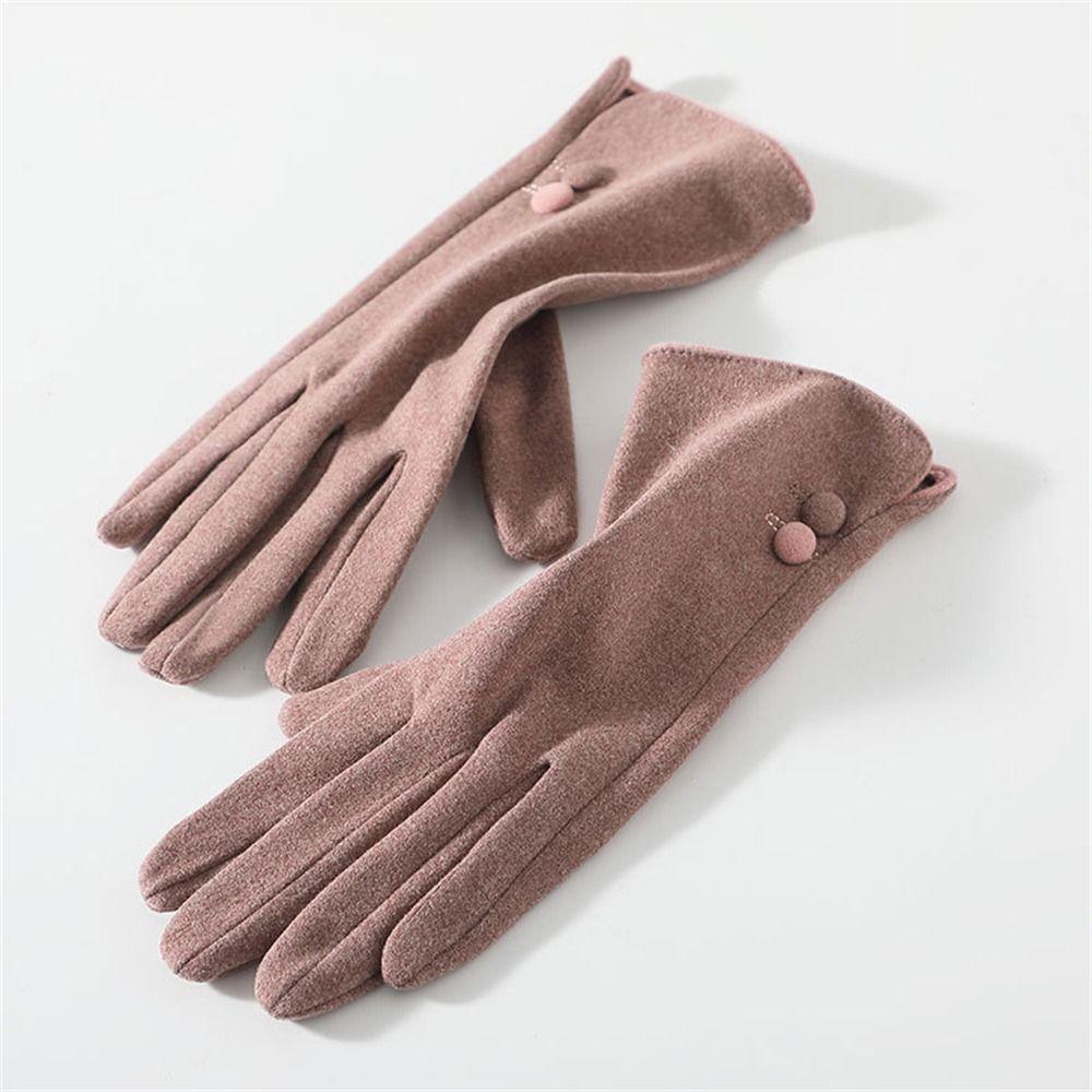 Windproof Cold Proof Warm Gloves Thickened Cycling Driving Gloves Daily Mittens  for Women Girls