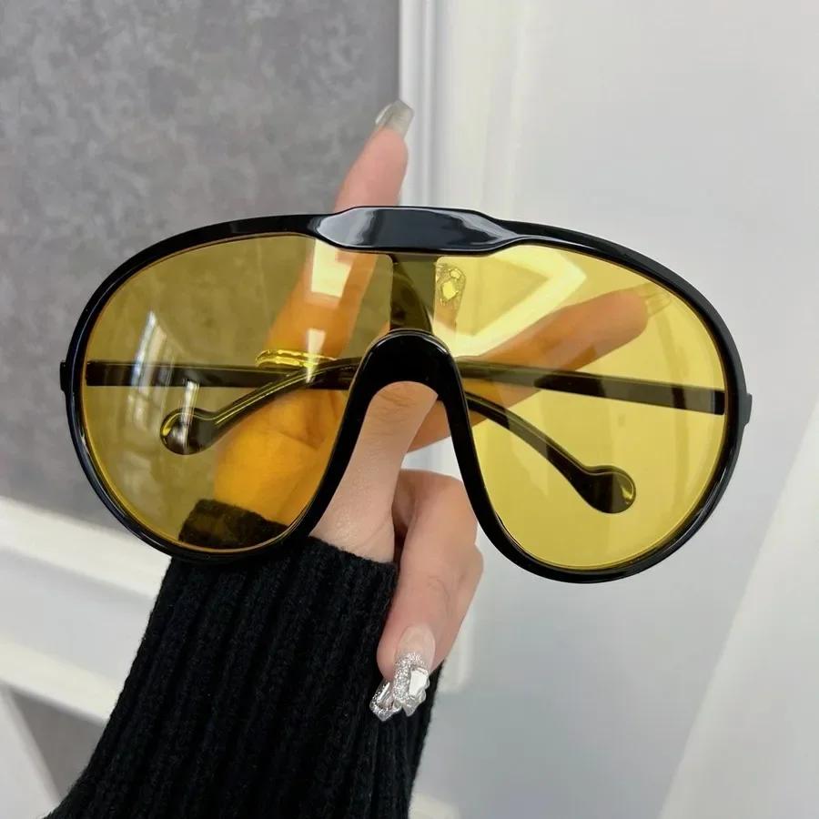 

Round Sunglasses Women Men Trendy Brand Mirror Big Frame Sun Glasses Female Male Retro Lens Personality Colors Oculos De Sol Other