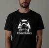 T-shirt J'ai la Rage Chauve-souris Humour Noir Horreur Gothique Noir XL Haut en Coton