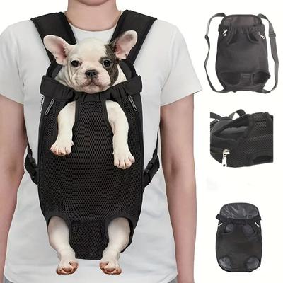 Dog Out Pet Portable Shoulder Chest Outdoor Cat Travel Breathable Backpack Four Legs Backpack Crossbody Pet Products
