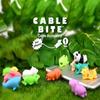 Lovely Animal Bite Cartoon Dinosaur Wire Organizer For Iphone Charging Cable