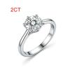 VENTFILLE Diamond 0.3/1/2CT D Color Moissanite Ring for Women  CopperEngagement Wedding Band Jewelry Certified