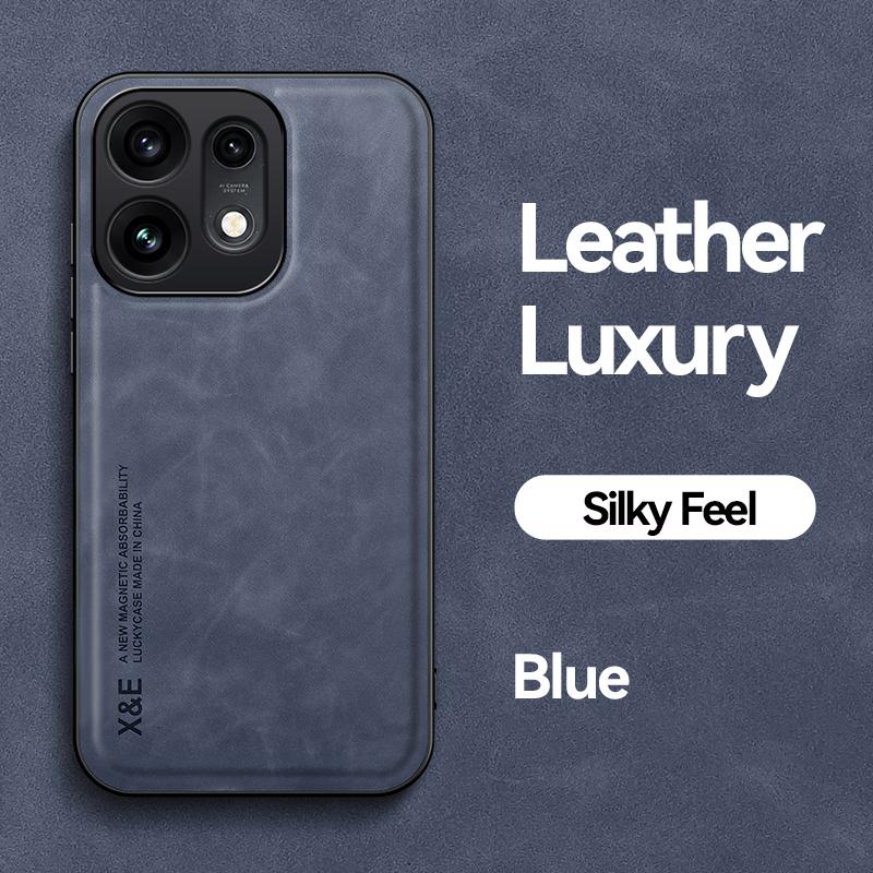 KEYSION Luxury Retro PU Leather Phone Case for OPPO Reno16 Pro 5G Silicone+PC Shockproof Phone Cover for OPPO Reno16 F 16 FS 5G
