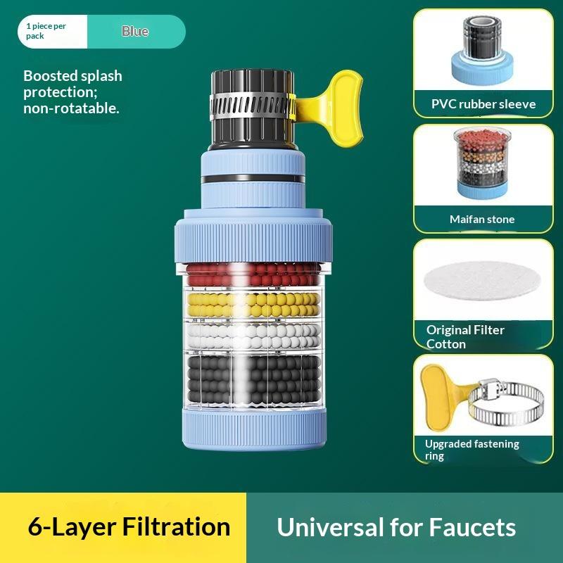Faucet Water Filter With 360 Degree Rotation Anti Splash Design Efficient Purification For Kitchen Bathroom Sink Daily Home Use