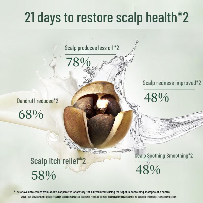 Adolph Tea Bran Ice Care Oil Control & Itch Relief Shampoo & Conditioner Set