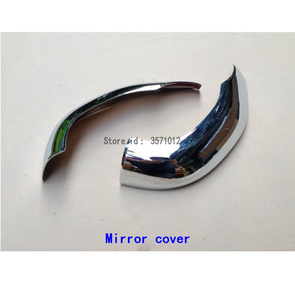 

Для Honda Fit Jazz 2014 2015 2016 2017 Декоративная накладка на зеркало заднего вида, боковое зеркало, хромированная ABS, рамка, накладка, «бровь» mirror cover