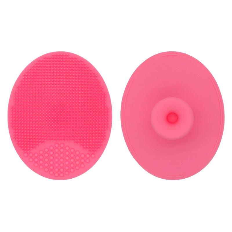 

Oval Silicone Facial Cleansing Brush - Soft, Portable Exfoliating & Massage Tool