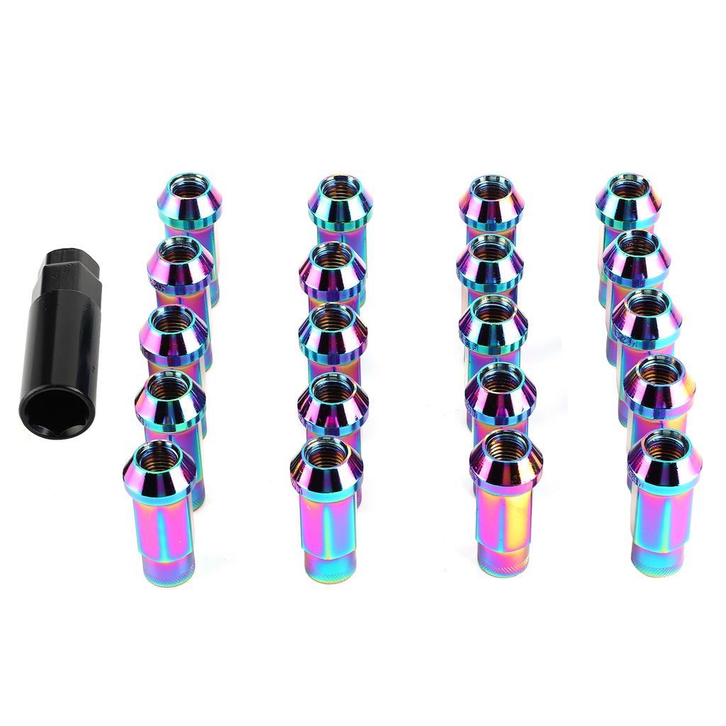 20pcs 12x1.5mm Lug Nuts Open End Extended Professional Car Auto Modification Accessory