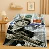 Classic Scarface Tony Gang Movie Flannel Blanket,Ultra Soft Plush Throw for Home Bedroom Bed Sofa Cover Office Picnic Kids Gift