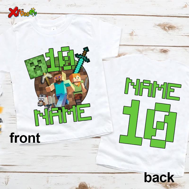 9th Birthday Boy Shirt 10th Birthday Outfit Summer Theme T-shirt Kids Matching Outfits Birthday T Shirt 8th 7th 6th Boys Shirts
