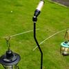 Regulable Height Camping Lamp Poles Light weight Outdoor Hanging Lamp Stand for Hiking Fishing Backpacking