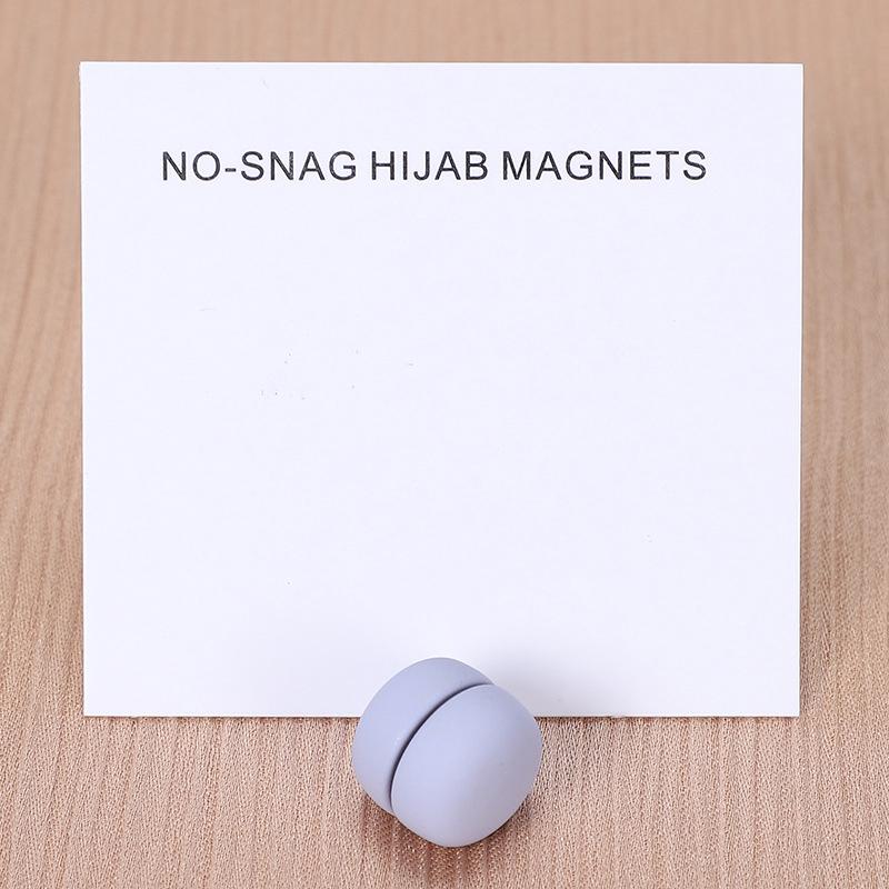 1 Pair Matte Magnet Hijab Pins Magnetic Brooch Headscarf Women Shawl Strong Magnetic Button Headscarf Accessories Mix Color