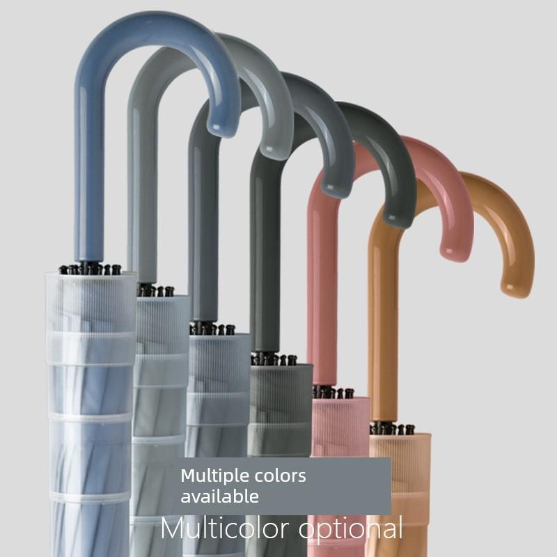 Waterproof Umbrella, Double-Sized Reinforced Long-Handled Umbrella for Men, Wind-Resistant, Extra-Large Straight Umbrella for Three People, Can Be
